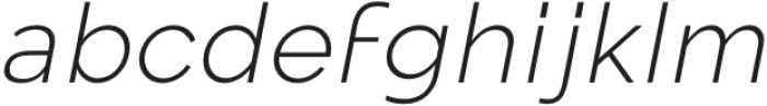 Mollen Light Italic otf (300) Font LOWERCASE