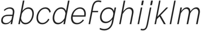 Mollen Light Narrow Italic otf (300) Font LOWERCASE