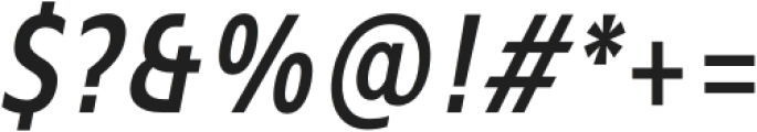 Mollen Medium Condensed Italic otf (500) Font OTHER CHARS