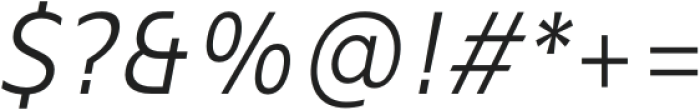 Mollen SemiLight Narrow Italic otf (300) Font OTHER CHARS