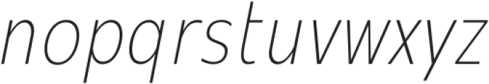 Mollen Thin Condensed Italic otf (100) Font LOWERCASE