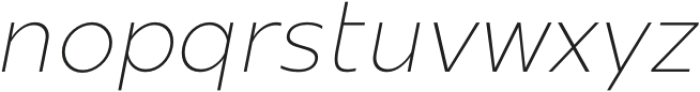 Mollen Thin Italic otf (100) Font LOWERCASE