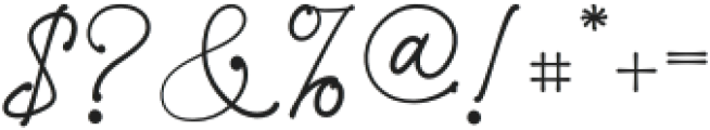 Mollina Signature otf (400) Font OTHER CHARS