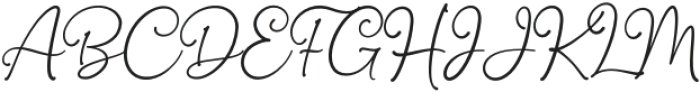 Mollina Signature otf (400) Font UPPERCASE