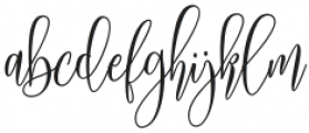 Mollinda Script Regular otf (400) Font LOWERCASE