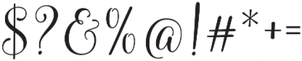 Molly Script otf (400) Font OTHER CHARS