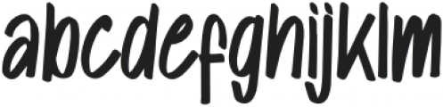 Molly Toby Solid Regular otf (400) Font LOWERCASE
