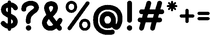 Molunge Rounded otf (400) Font OTHER CHARS