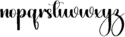Mom Regular otf (400) Font LOWERCASE