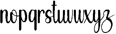 Mommy Regular otf (400) Font LOWERCASE