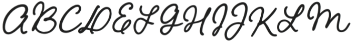 Mon Bisou Regular otf (400) Font UPPERCASE