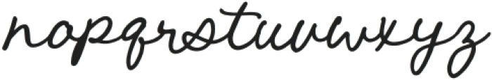 Mon Bisou Regular otf (400) Font LOWERCASE