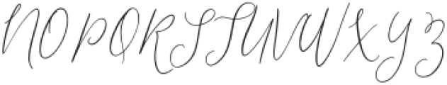 Mon Juliet Regular otf (400) Font UPPERCASE