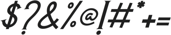 Monaline Italic otf (400) Font OTHER CHARS