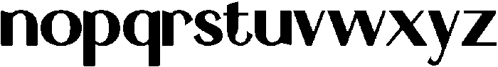 Monari otf (400) Font LOWERCASE