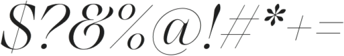 Monarque Light Italic otf (300) Font OTHER CHARS