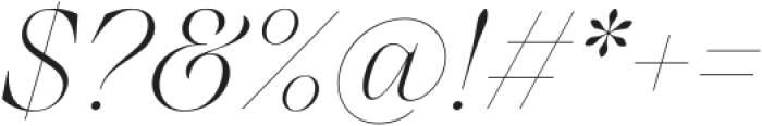 Monarque Thin Italic otf (100) Font OTHER CHARS