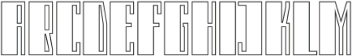 Monateb ExtraBold Outline otf (700) Font UPPERCASE