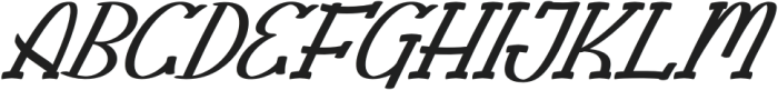 Monbeat Italic otf (400) Font UPPERCASE