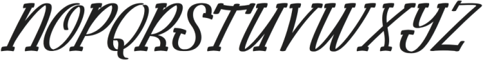 Monbeat Italic otf (400) Font UPPERCASE