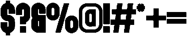 Monblock otf (400) Font OTHER CHARS