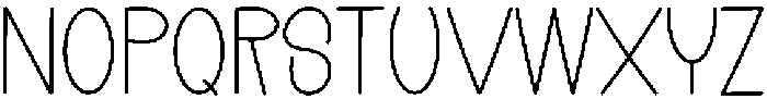 Monday Creative Regular otf (400) Font UPPERCASE