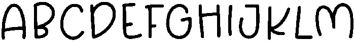 Monday Holiday Regular otf (400) Font UPPERCASE