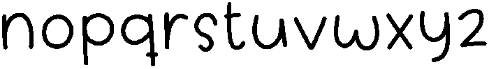 Monday Holiday Regular otf (400) Font LOWERCASE