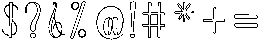 Monday Outline Regular otf (400) Font OTHER CHARS
