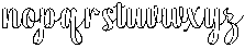 Monday Outline Regular otf (400) Font LOWERCASE