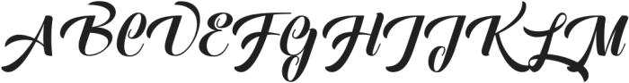 Monday Queen Regular ttf (400) Font UPPERCASE