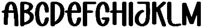 Monday Rainbow Regular otf (400) Font UPPERCASE