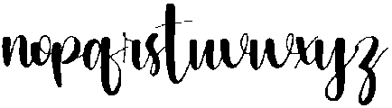 Monday Regular otf (400) Font LOWERCASE