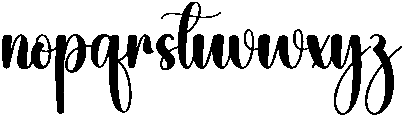 Monday Regular otf (400) Font LOWERCASE