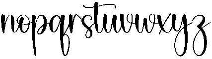 Monday Regular otf (400) Font LOWERCASE