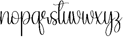 Monday Regular otf (400) Font LOWERCASE
