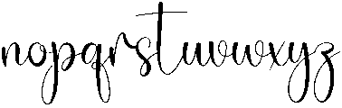 Monday Regular otf (400) Font LOWERCASE