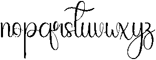 Monday Regular otf (400) Font LOWERCASE