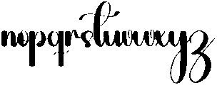 Monday Regular otf (400) Font LOWERCASE