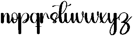 Monday Regular otf (400) Font LOWERCASE