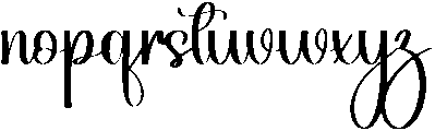 Monday Regular otf (400) Font LOWERCASE