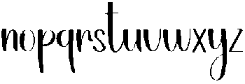 Monday Regular otf (400) Font LOWERCASE