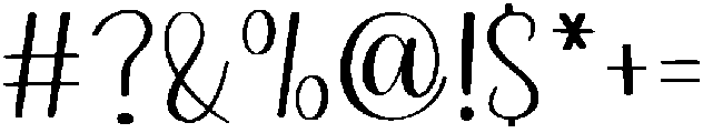Monday Regular otf (400) Font OTHER CHARS