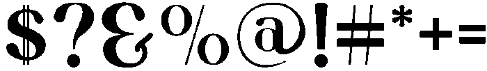 Monday Regular otf (400) Font OTHER CHARS