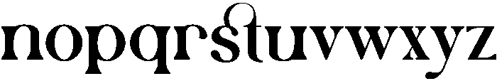 Monday Regular otf (400) Font LOWERCASE