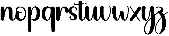 Monday Regular otf (400) Font LOWERCASE