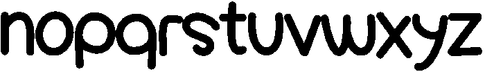 Monday Regular otf (400) Font LOWERCASE