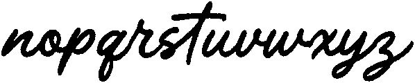 MondayMarkRough-Regular otf (400) Font LOWERCASE
