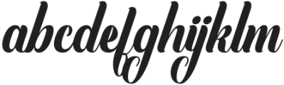 MondayQueen-Regular otf (400) Font LOWERCASE