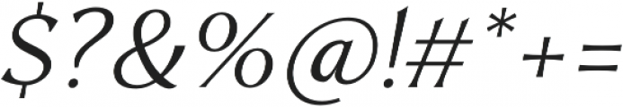 Mondia Light Italic otf (300) Font OTHER CHARS